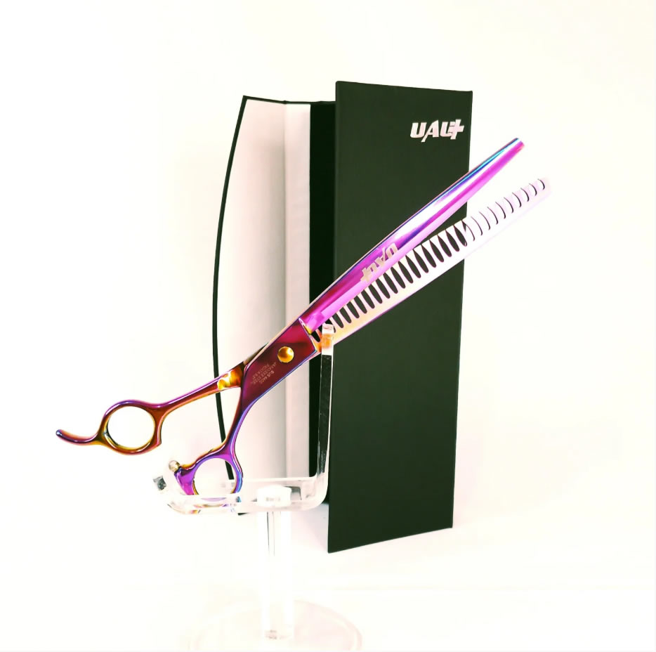 TESOURA TUBARAO 8.5 ROSA UAU+