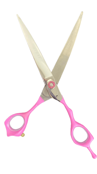 TESOURA CURVA 8.5 ROSA CABO ROSA UAU+